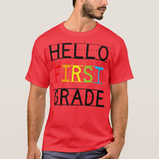 Camiseta De volta à escola Primeiro dia de primeira classe,