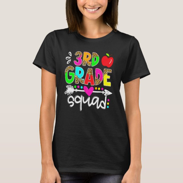 Camiseta De Volta à Escola Primeiro Dia do 3º Ano Equipe Pr (Frente)