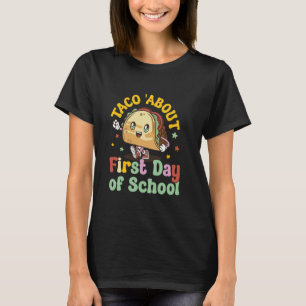 Camiseta De Volta à Escola professor infantil Feliz Primeir