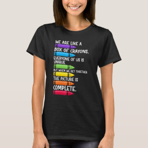 Camiseta De Volta à Escola Professor Nós Somos Como Uma Cai