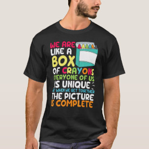 Camiseta De Volta à Escola Professor Nós Somos Como Uma Cai