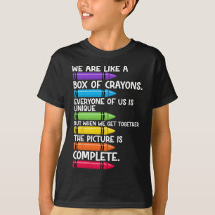 Camiseta De Volta à Escola Professor Nós Somos Como Uma Cai