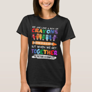 Camiseta De Volta à Escola Professor Nós Somos Como Uma Cai