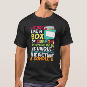Camiseta De Volta à Escola Professor Nós Somos Como Uma Cai