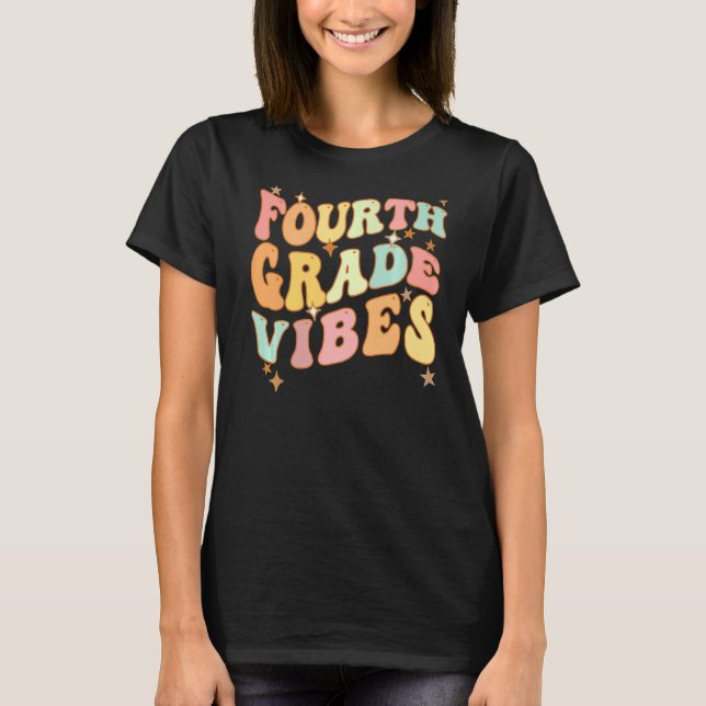 Camiseta De Volta À Escola Professora Do Quarto Grau (Frente)
