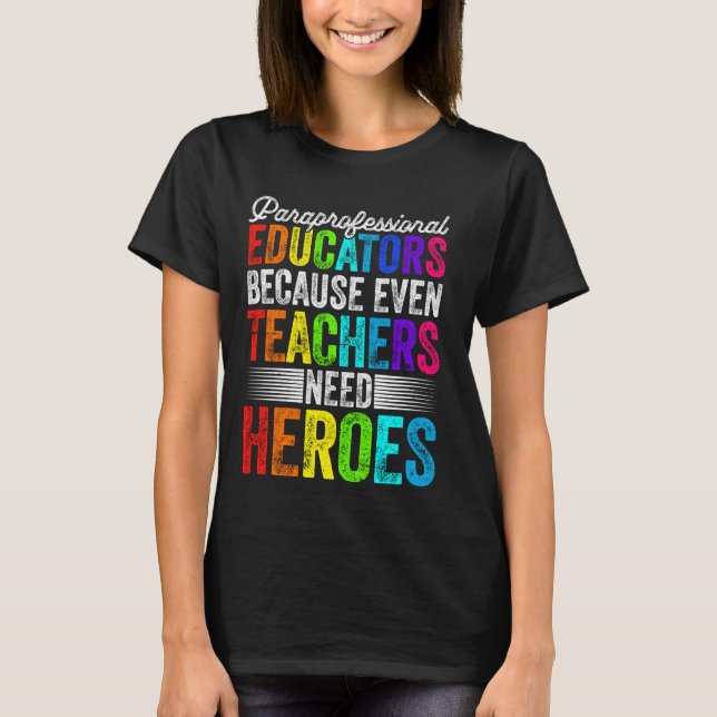 Camiseta De Volta À Escola Professora Paraprofessionnelle E (Frente)