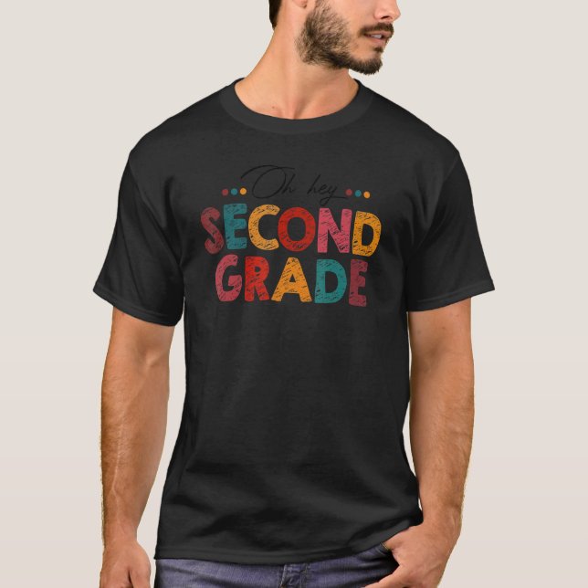 Camiseta De Volta À Escola Professora segundo Segundo (Frente)
