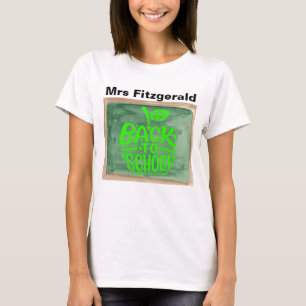 Camiseta De volta à Escola Professores Chalkboard Green App