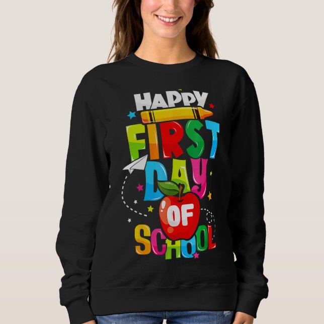 Camiseta De Volta À Escola Professores Crianças Felizes Pri (Frente)
