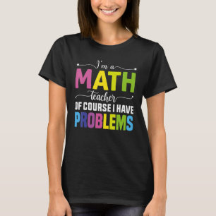 Camiseta De Volta À Escola Professores De Matemática Matemá