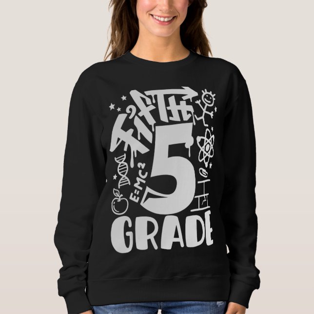 Camiseta De Volta À Escola Professores Do Quinto 5 Gráfico (Frente)