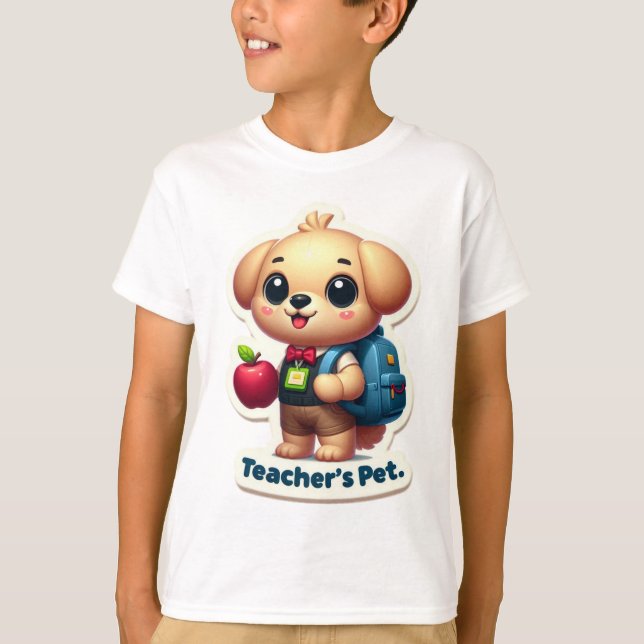 Camiseta De volta à escola "Professores Pet" (Frente)