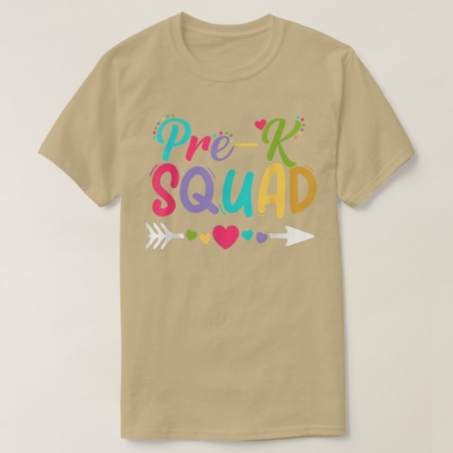 Camiseta De Volta À Escola Professores Pré-K (Frente do Design)