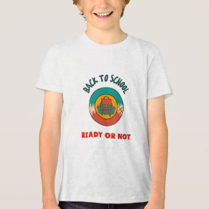 Camiseta De volta à escola pronta ou não começando