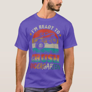 Camiseta De Volta À Escola Pronta Para Esmagar O Monstro Do