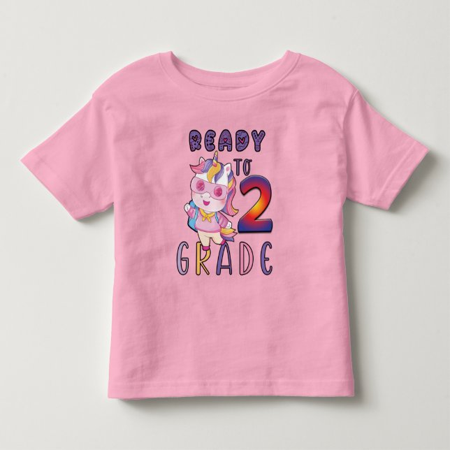 Camiseta De Volta À Escola, Prontos Para O 2º Ano (Frente)