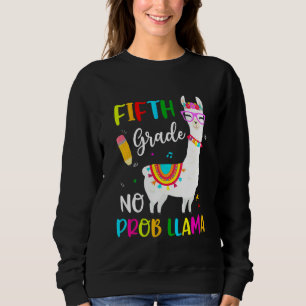 Camiseta De Volta à Escola Quinta Série Sem Problema Llama