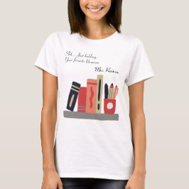 Camiseta De volta à escola seu divertimento de biblioteca f