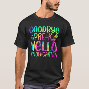 Camiseta De Volta à Escola Tchau Pré Escola Olá Jardim de I