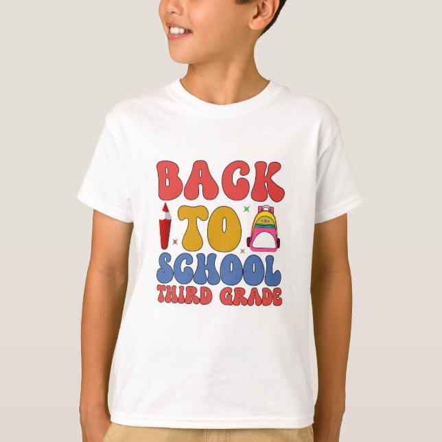 Camiseta De Volta à Escola: Terceira Série (Frente)