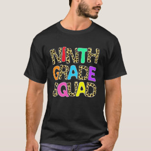 Camiseta De Volta à Escola Turma da 9ª Série Leopardo Nono