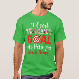 Camiseta De volta à escola - um bom objetivo de professor é