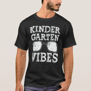 Camiseta De Volta à Escola Vibes de Jardim de Infância 1º D