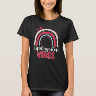 Camiseta De Volta à Escola Vibes de Jardim de Infância Prof