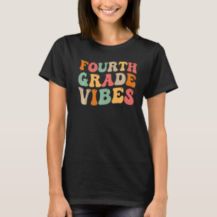 Camiseta De Volta À Escola Vibes Do Quarto Grau Retro Chá D