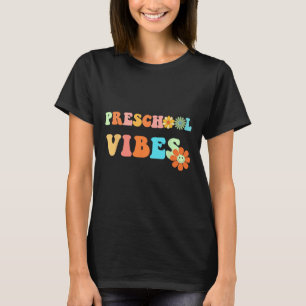 Camiseta De Volta à Escola Vibrações Pré-Escolares Primeiro