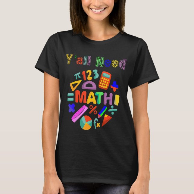 Camiseta De Volta À Escola Yall Precisa De Professores De M (Frente)