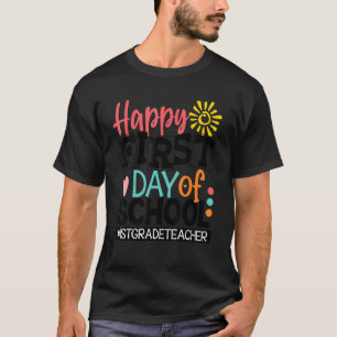 Camiseta De Volta À Esquadra Da Primeira rua Da Escola Para