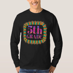 Camiseta De Volta À Esquadra Do 5 4º Ano Do Tipo Escolar Pa
