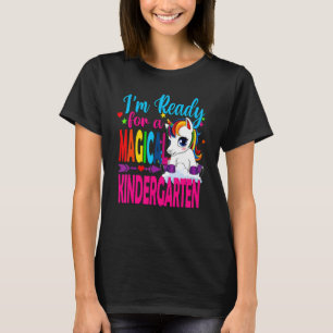 Camiseta De Volta À Faculdade De Unicórnio Pronta Para Kind