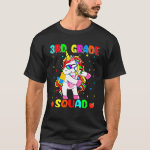 Camiseta De Volta À Faculdade Unicórnio Dabbing Kids Terc
