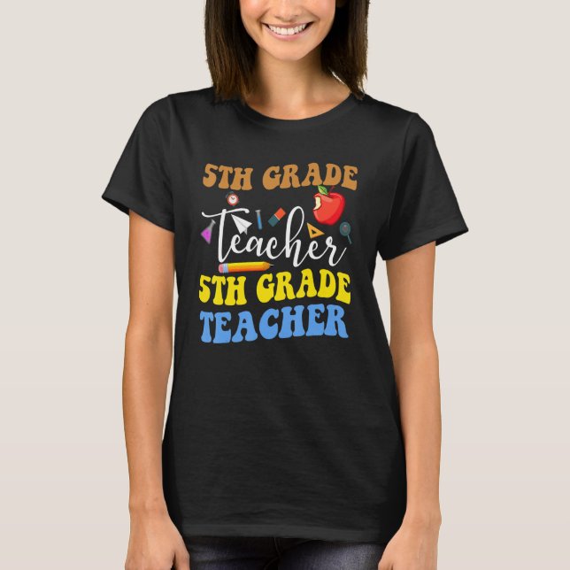 Camiseta De Volta À Formação De Professores Da Classe 5 (Frente)