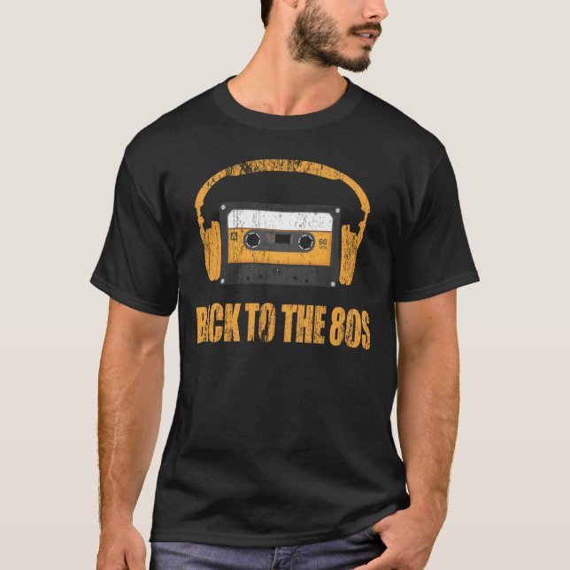 Camiseta de volta à música do anos 80 (Frente)