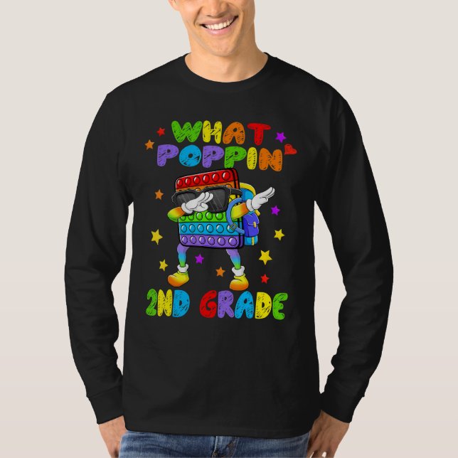 Camiseta De Volta À Pop De Escola Ti Fidget Toys What Poppi (Frente)