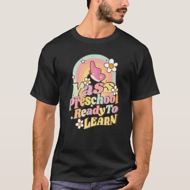 Camiseta De Volta À Pré-Escola Idiota Vibes Professores Cri (Frente)