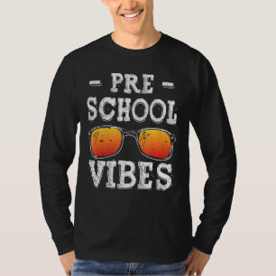 Camiseta De Volta À Pré-Escola Víblias Professor Do Primeir