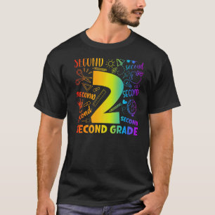 Camiseta De Volta À Seco De Tipografia Escolar No Primeiro