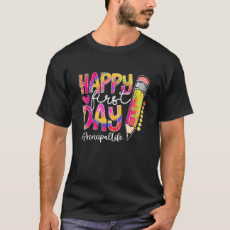 Camiseta De volta à vida de diretor escolar Lápis Tie Dye F