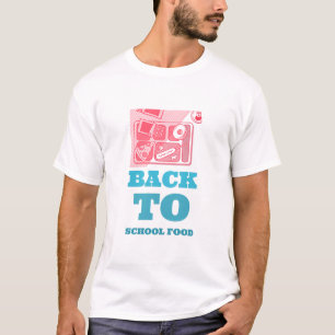 Camiseta De Volta Ao Almoço Da Escola De Comida