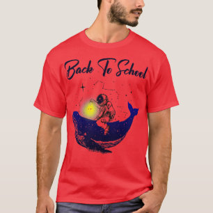 Camiseta De Volta Ao Astronauta Da Baleia Espacial Escolar