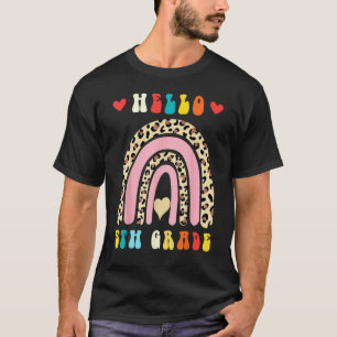 Camiseta De Volta ao Colégio Olá Quinta 5ª Série Arco-Íris