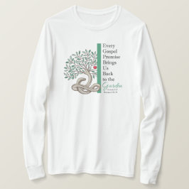 Camiseta DE VOLTA AO JARDIM Christian Gospel White Long