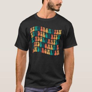 Camiseta De Volta Ao Jardim De Infância Escolar Crianças Pr