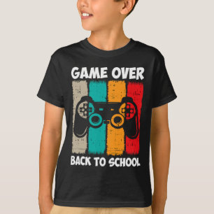 Camiseta De Volta Ao Jogo De Diversão Escolar Sobre Vídeo D