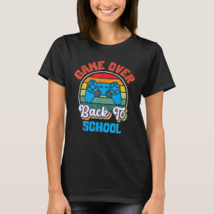 Camiseta De Volta Ao Jogo Engraçado Da Escola Sobre Estudan