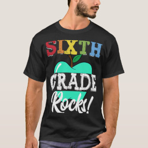 Camiseta De volta ao primeiro dia da escola Pedras do 6